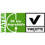 OK Bionedbrydeligt WATER-labelsymbol